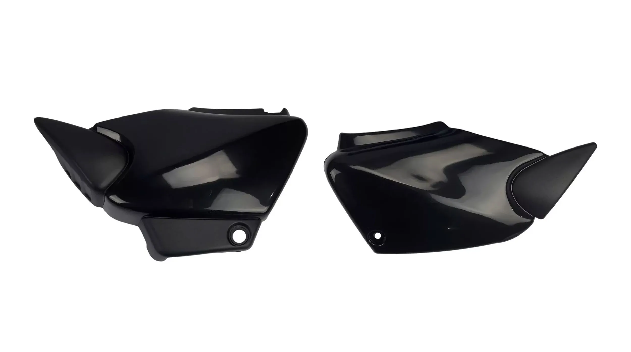 Juego Cachas Laterales Pro Tork Fan 125 Negro Phantom Motos