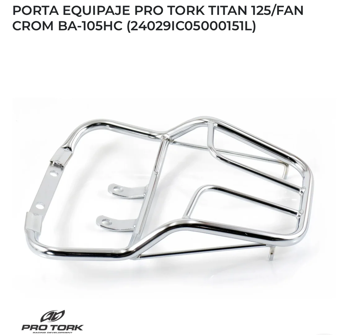 Porta Equipaje Pro Tork Titan 125/fan Cromado