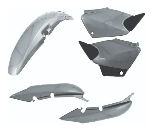 Kit Plasticos Pro Tork Titan/fan Pintado Gris Phantom Motos