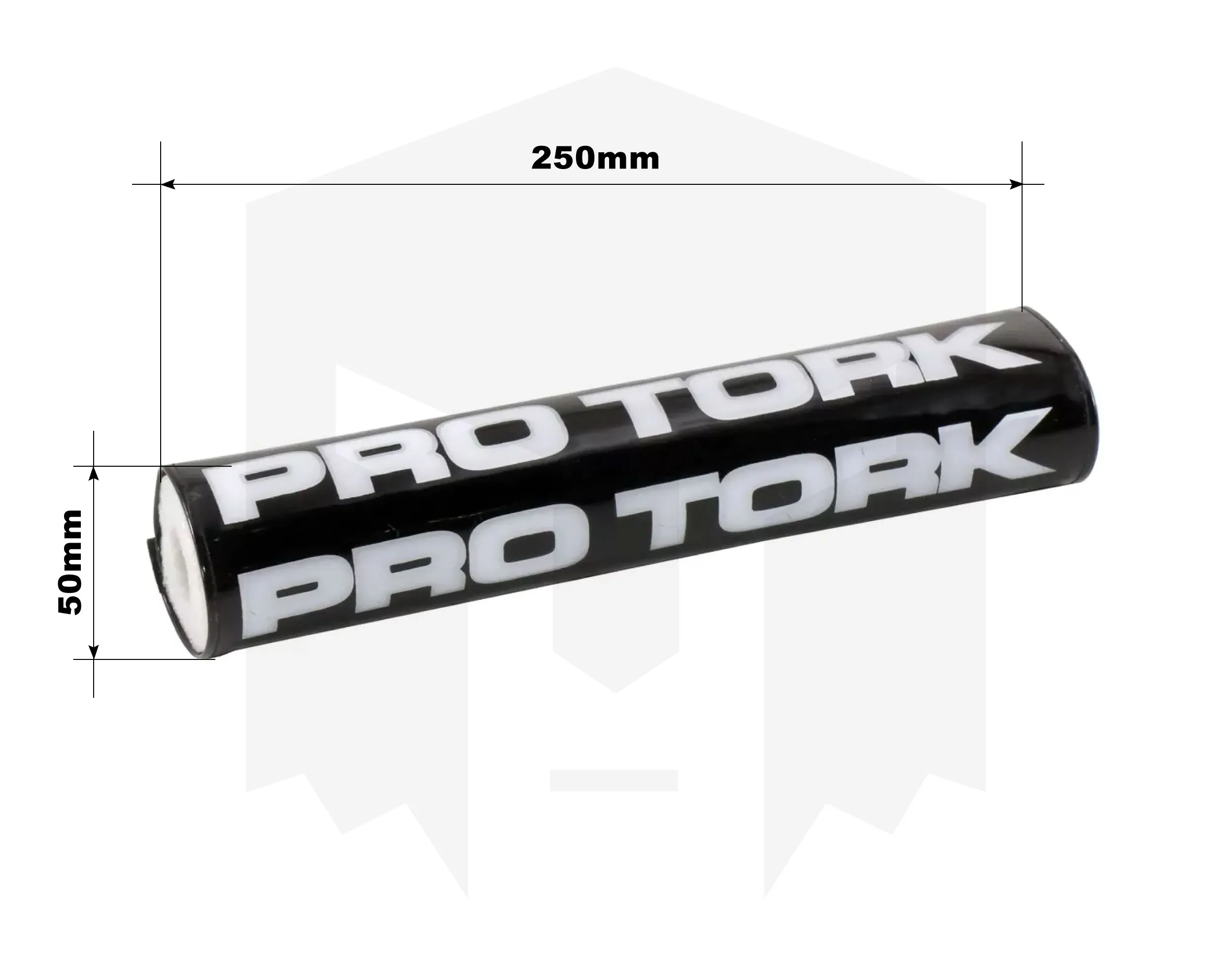 Pad Protector Manubrio Pro Tork Negro / Largo Phantom Motos