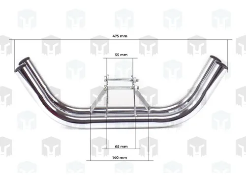Protector De Motor Barra Doble Pro Tork Ybr125 Phantom Motos