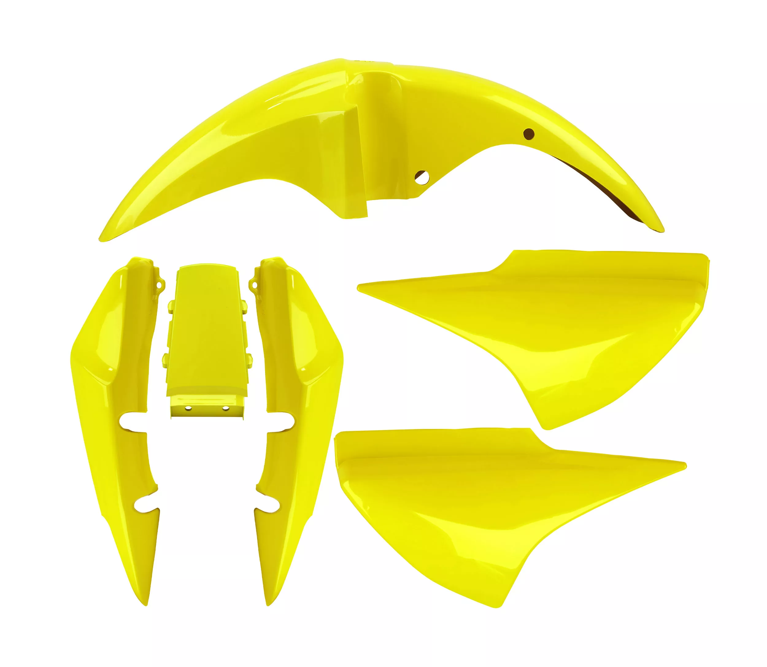 Kit Plasticos Pro Tork Titan 150 Amarillo Phantom Motos
