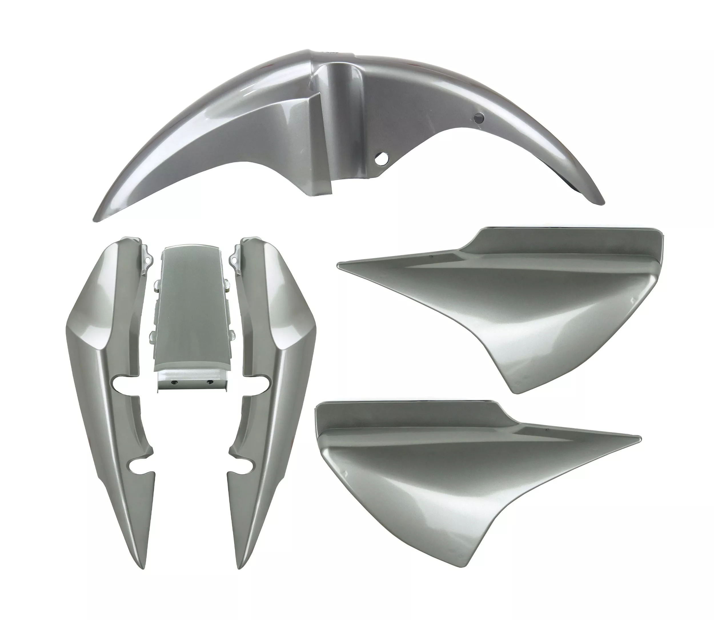 Kit Plasticos Pro Tork Motomel S2 Gris Plata Phantom Motos