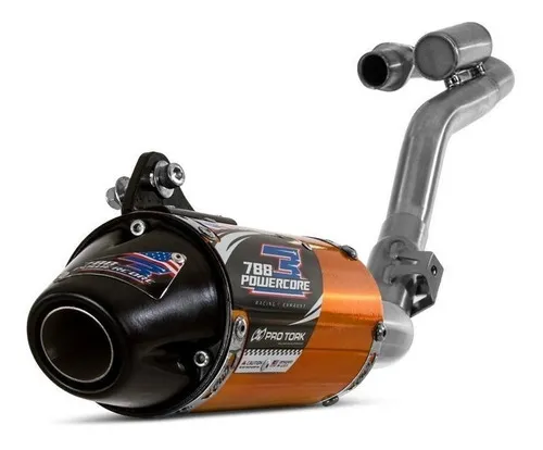 Escape Pro Tork Powercore 3 Con Curva Crf 230 Dorado Phantom