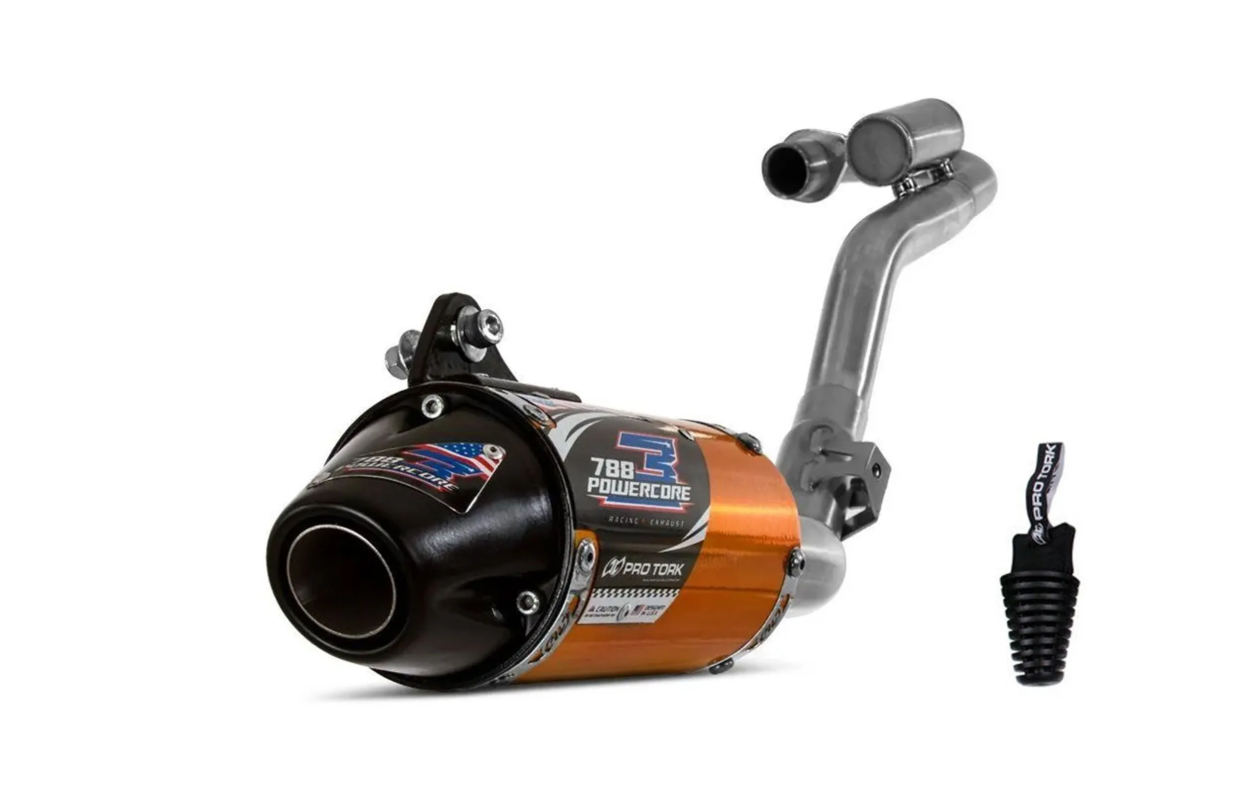 Escape Pro Tork Powercore 3 Con Curva Crf 230 Dorado Phantom