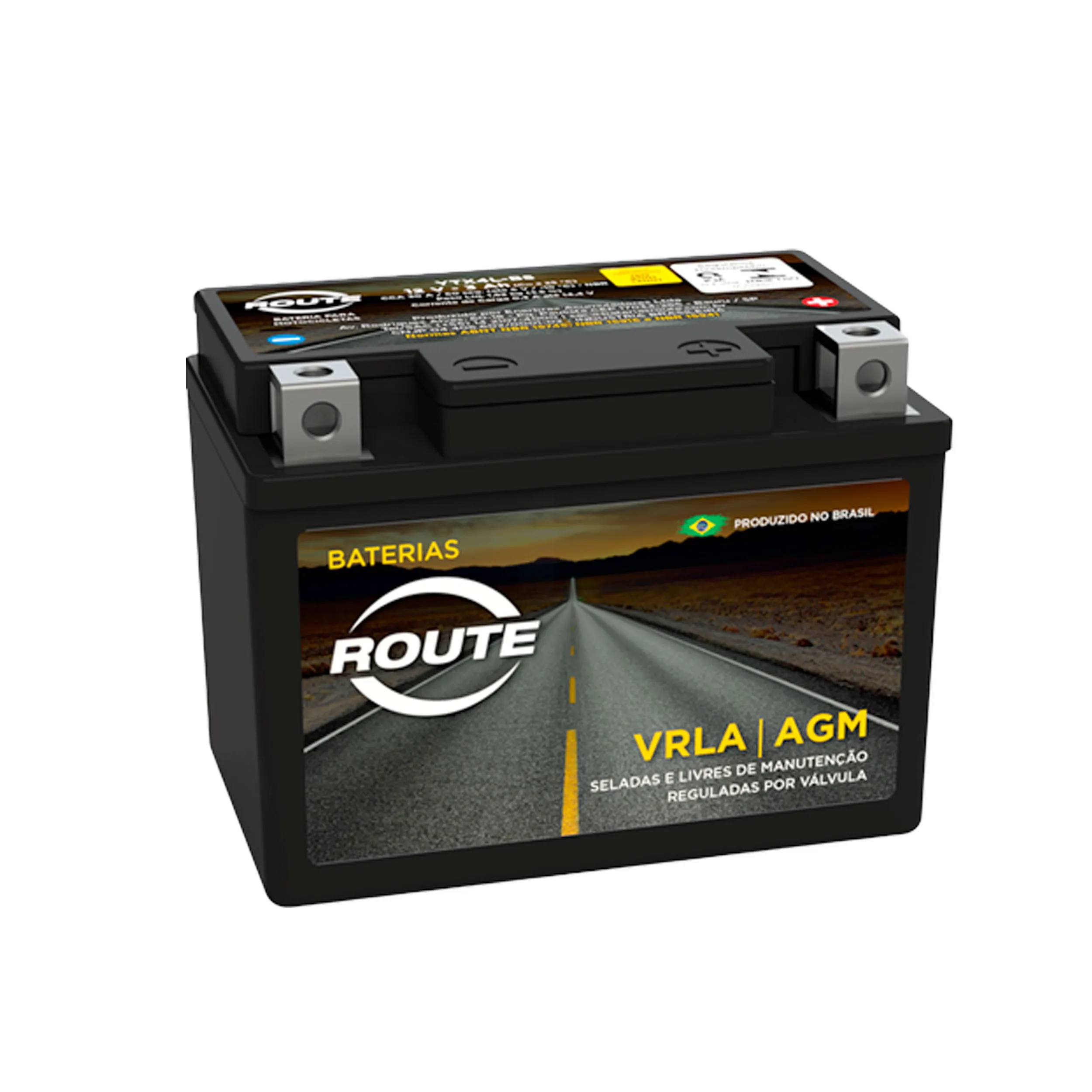 Bateria Route para Yamaha XTZ 125 - YTX4L-BS