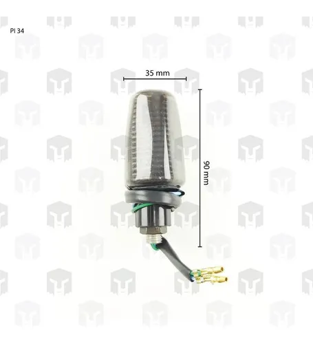 Pack 4 Faros De Giro Pro Tork Mini Titan Univ. Fume Phantom